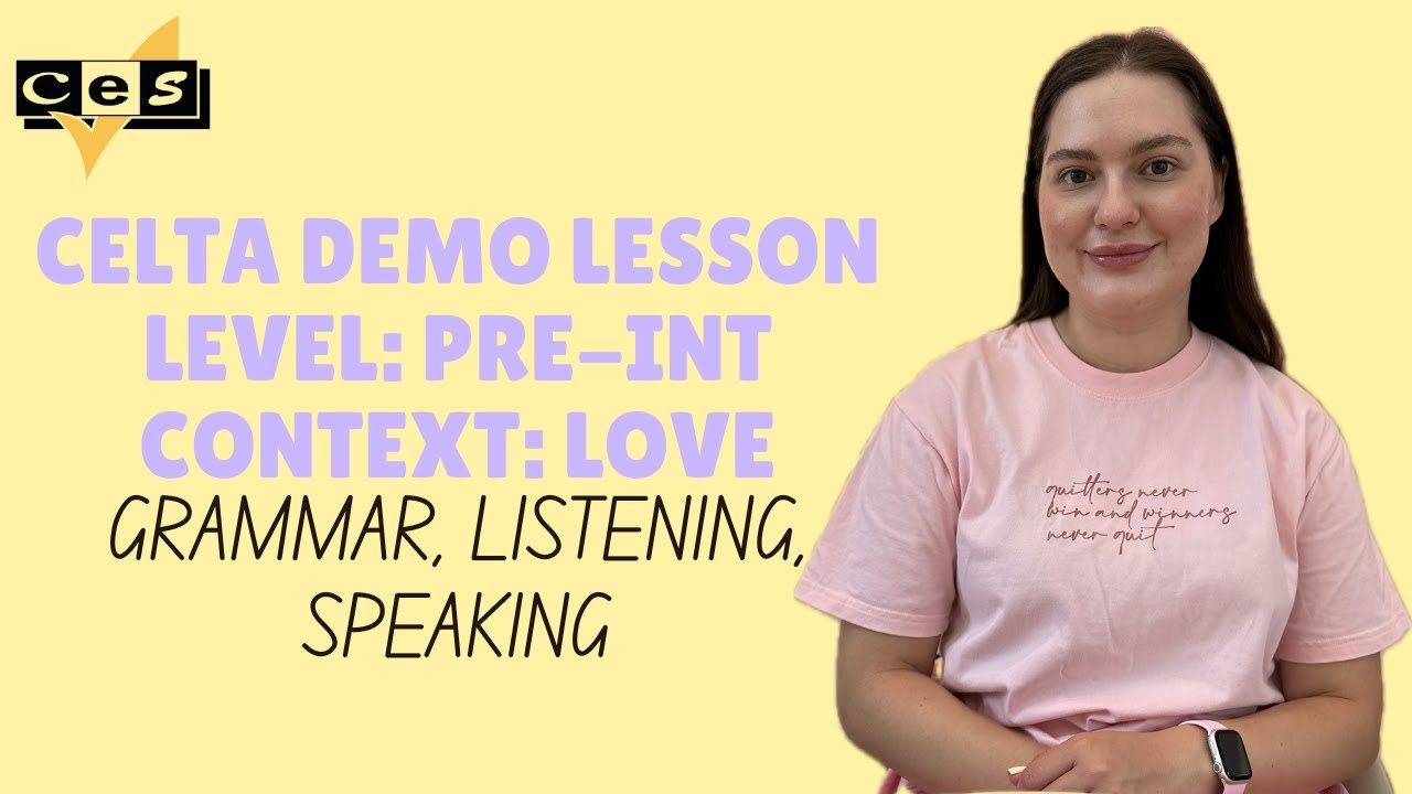 How to teach grammar, listening and speaking? | CELTA Demo Lesson | Past Continuous