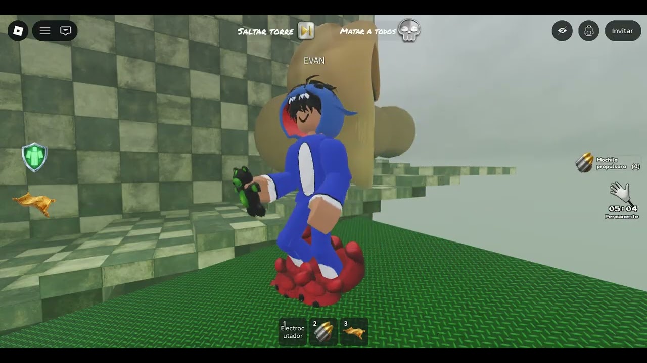 subiendo la torre del bicho espeluznante en roblox parte 1