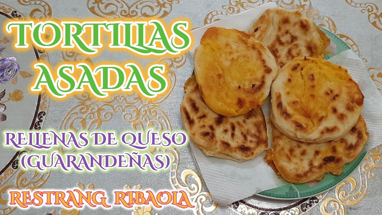 Como hacer TORTILLAS de harina de trigo ASADAS Guarandeñitas rellenas de queso receta fácil Ecuador