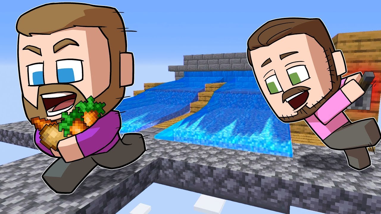 Building An Automatic Farm In Skyblock! | Minecraft