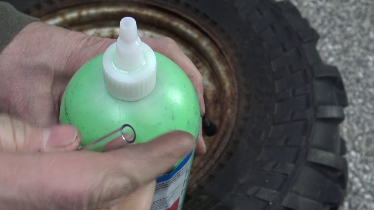 How To Slime An ATV Tire-Repair Leaking Tire- Seal Rim/Tire