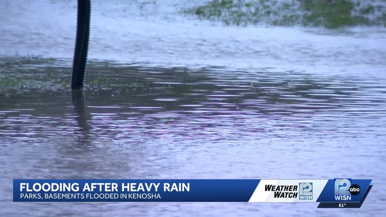 Flooding shuts down roadway and park in Kenosha County