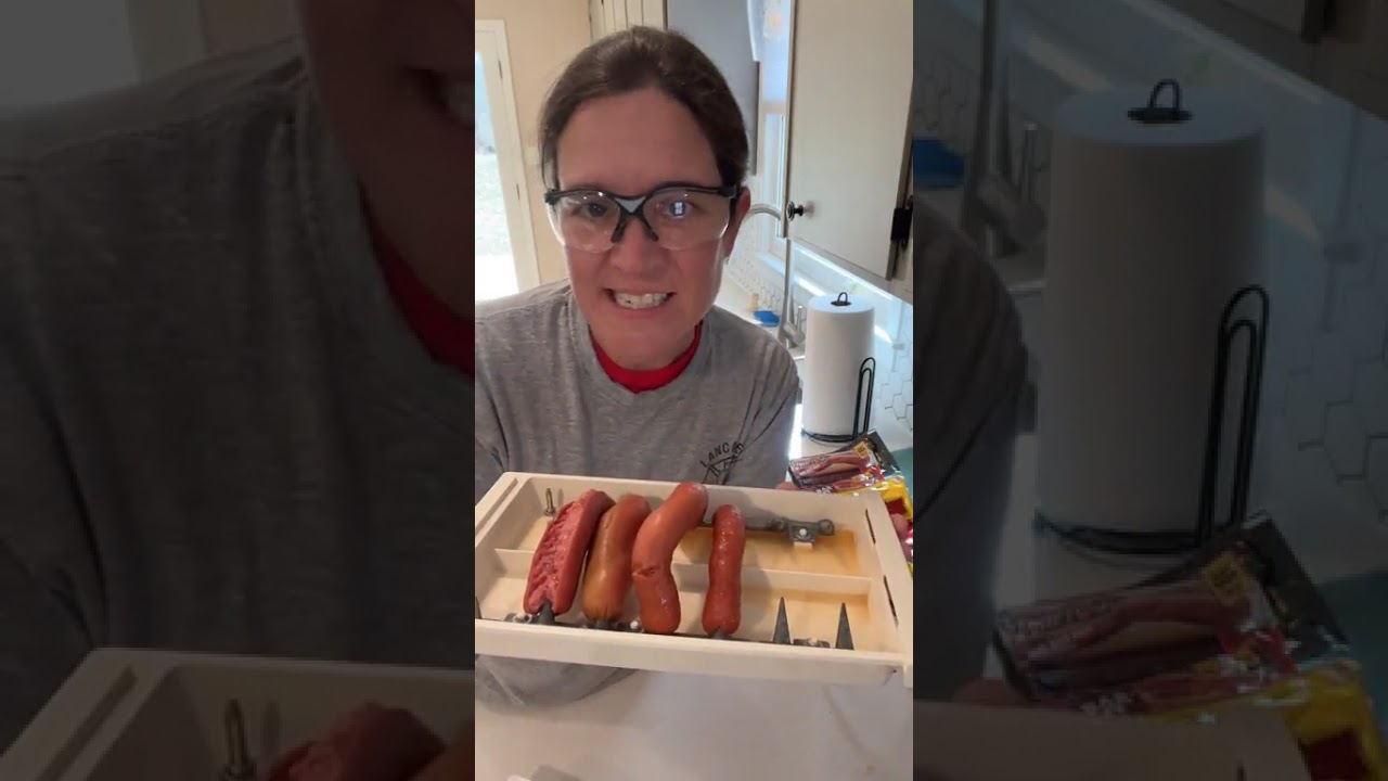 I found a vintage hotdog cooker that electrocutes the hotdogs!