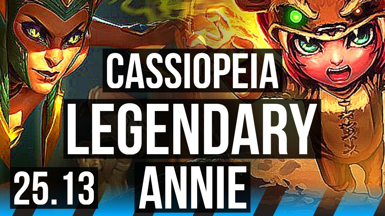 CASSIOPEIA vs ANNIE (MID) | 70% winrate, 10/1/2, 7 solo kills, Legendary | KR Master | 25.13