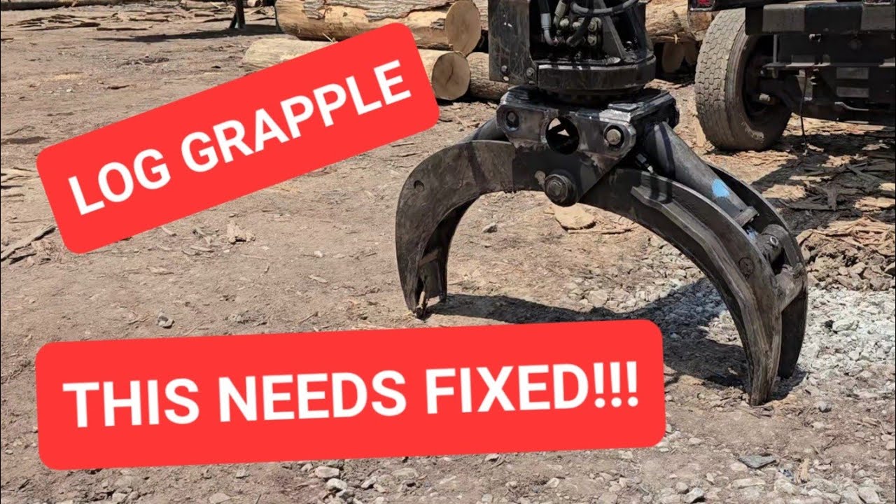 Welding repairs on log grapple