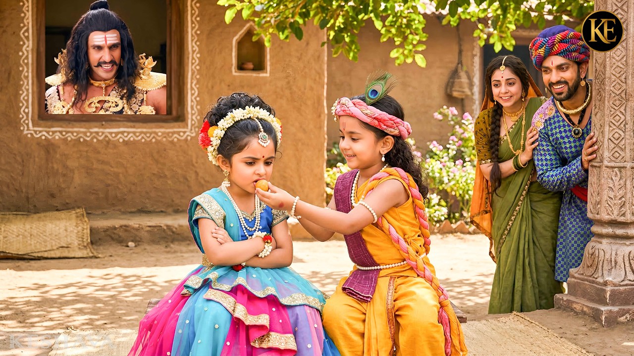 नाराज़ RADHA को बाल कान्हा ने कराया भोजन अपने हाथों | भावुक लीला || YMKN || यशोमती मईया के नंदलाला