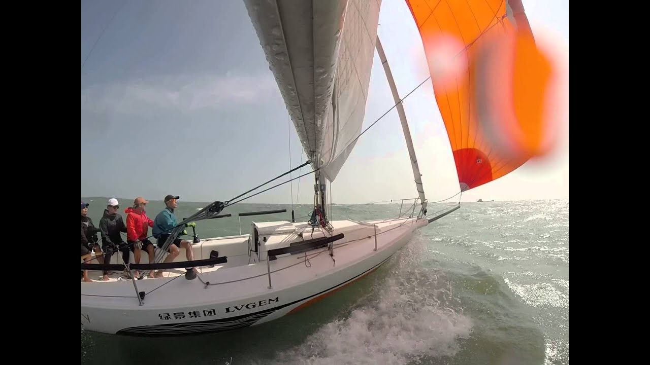 Levity J80 Downwind Sailing 20141028 SZ-HK part 3