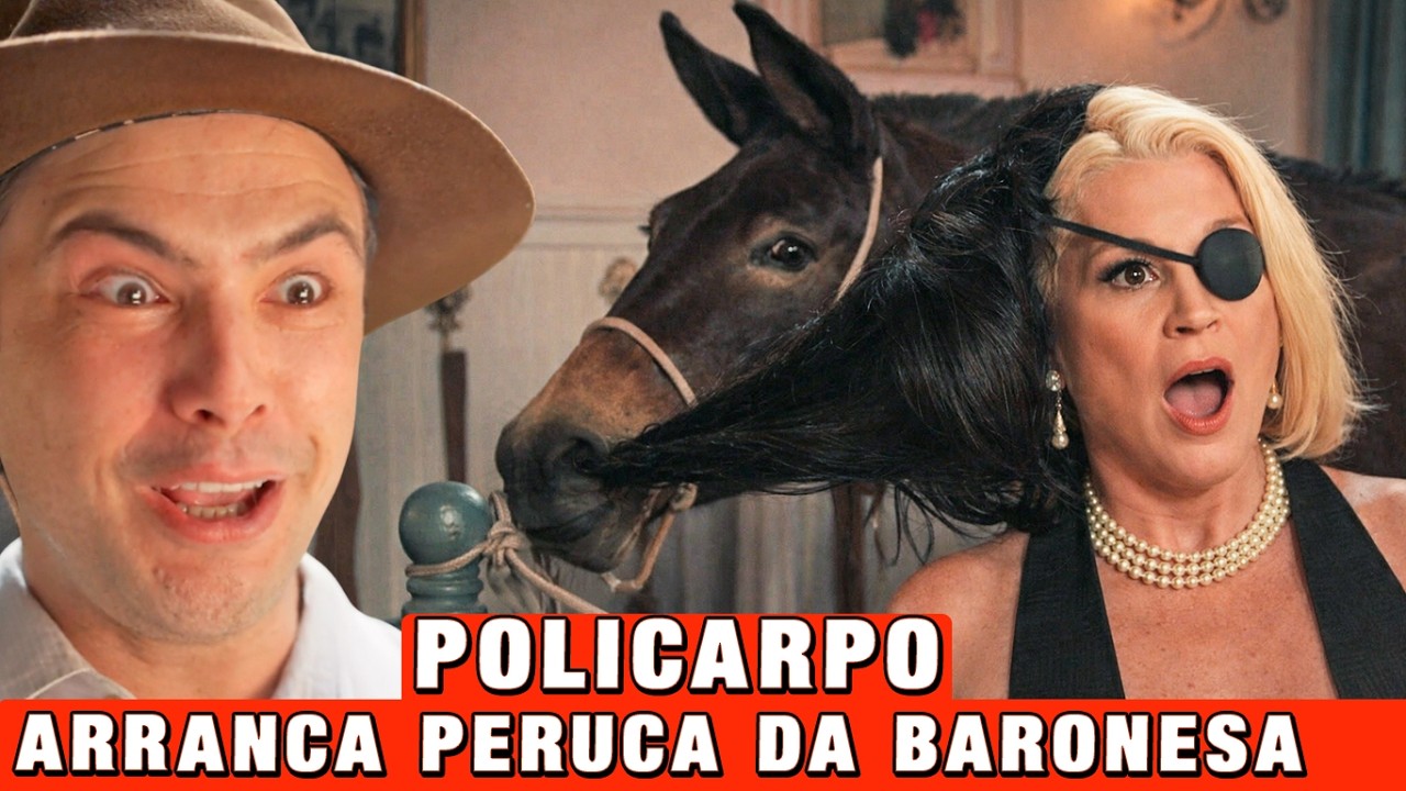 Policarpo desmascara Sandra no meio de todos.