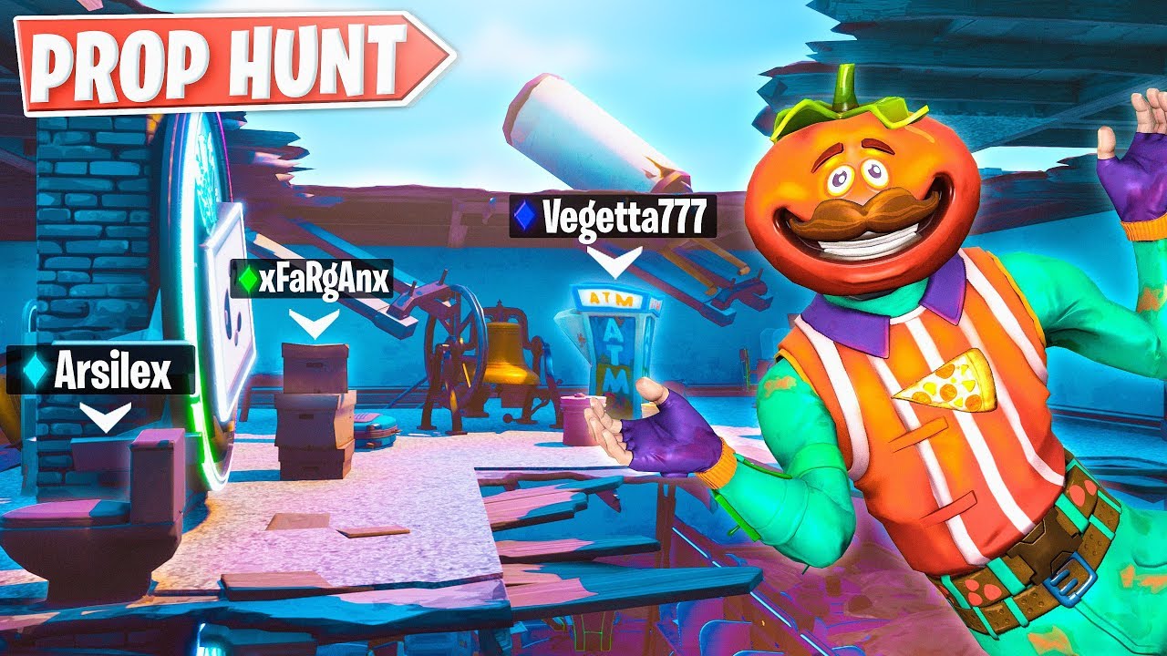 Los props le ganan la partida a... *Prop Hunt* Nuevo modo de Juego Fortnite