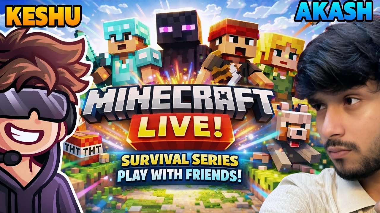 Minecraft  survival series new journey begins with @Keshugamerzz 