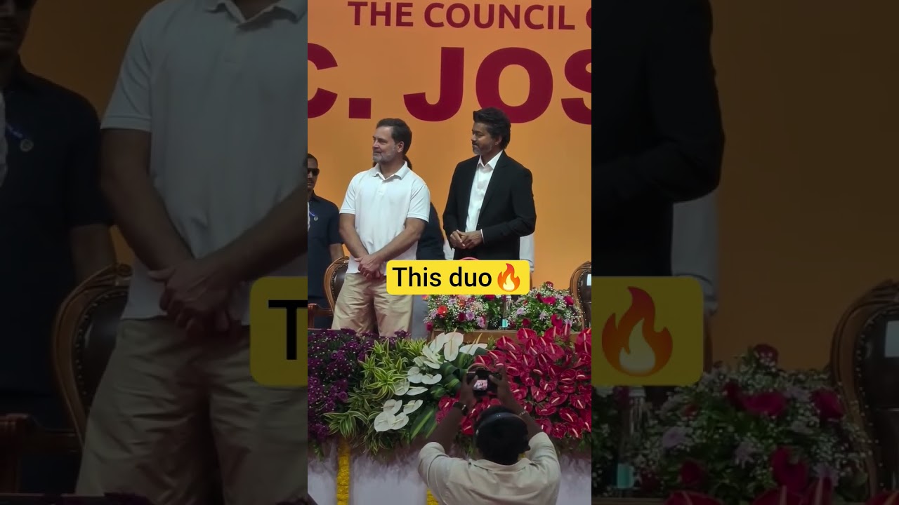 This duo 🔥l Vijay Thalapathy l Rahul Gandhi l #viralvideo