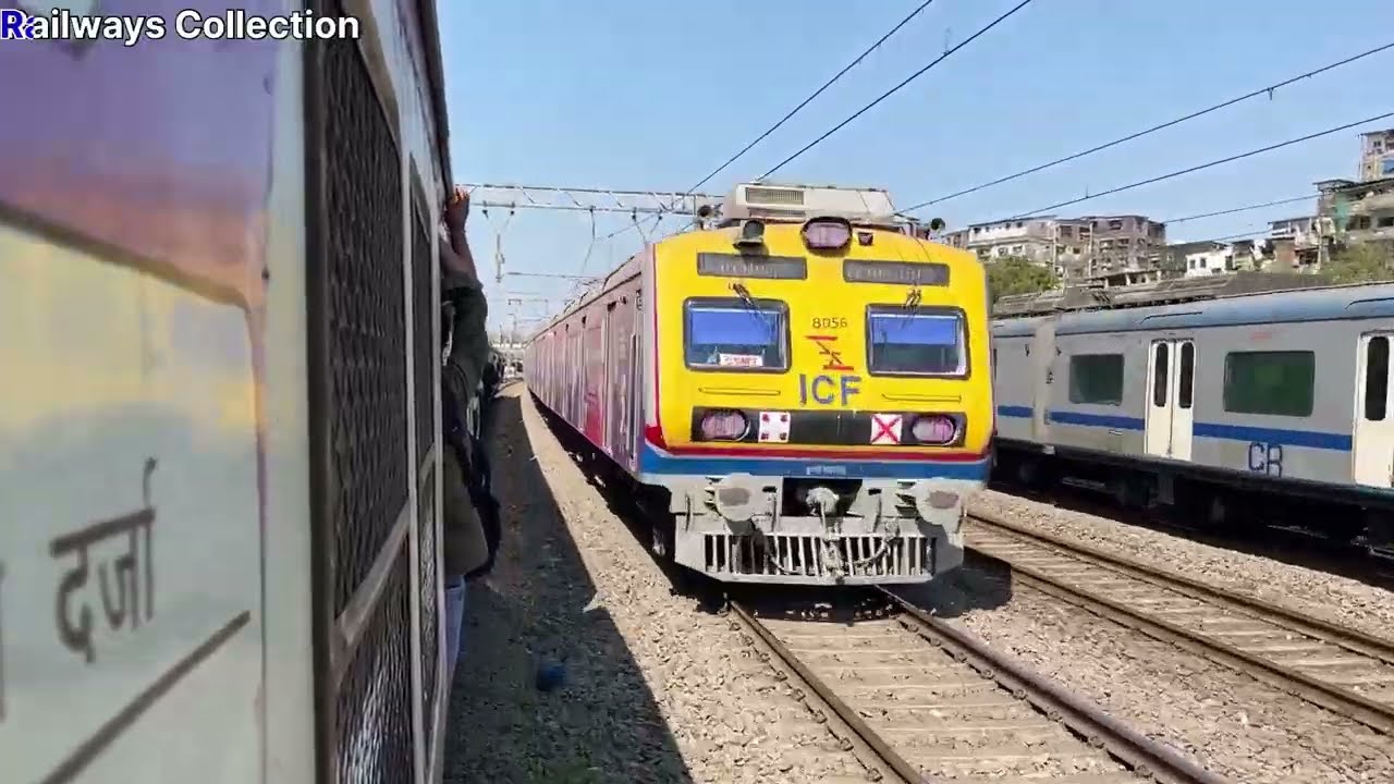 Mumbai Local Train ll Dadar To Ambernath Fast Local Train Journey ll Back To Back Action 
