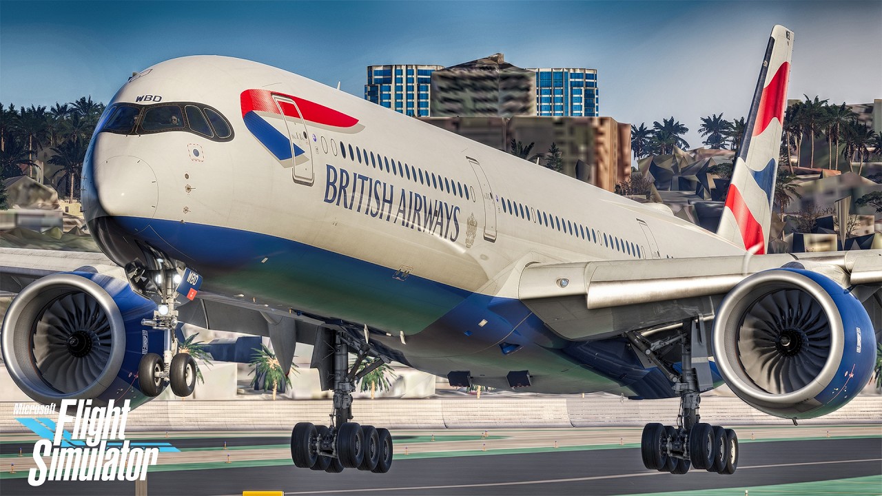 MSFS 2024 | London to San Diego in the STUNNING British Airways A350-1000! Full Flight