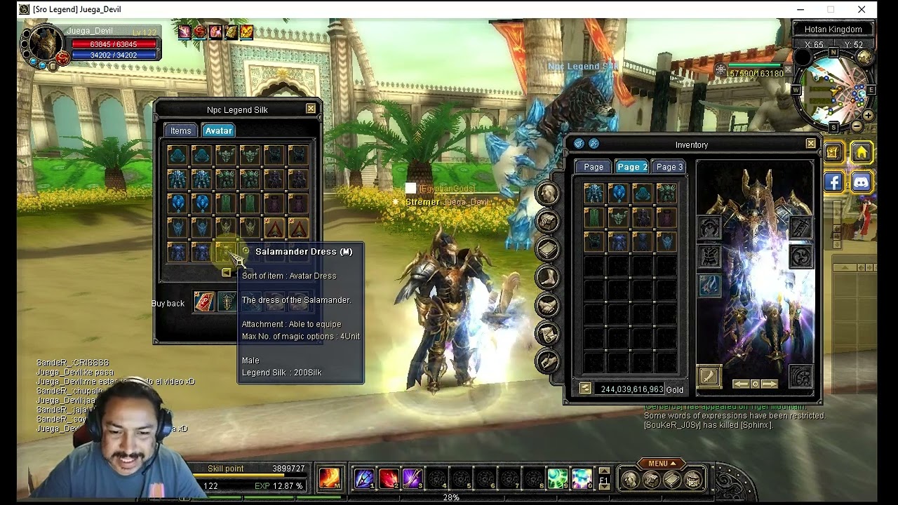 Como Son Los Dress MALE En NPC LEGEND SILK de Hotan / Legend Online