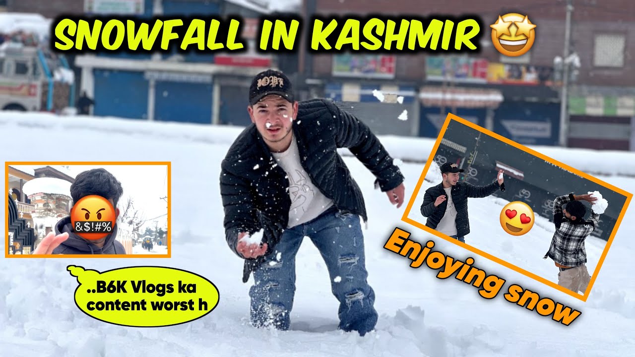 EP-19|| @b6kvlog  Ko De Dhamkhi 🤬|| Snow Enjoy With frnds 🤩|| Kashmir 🥰