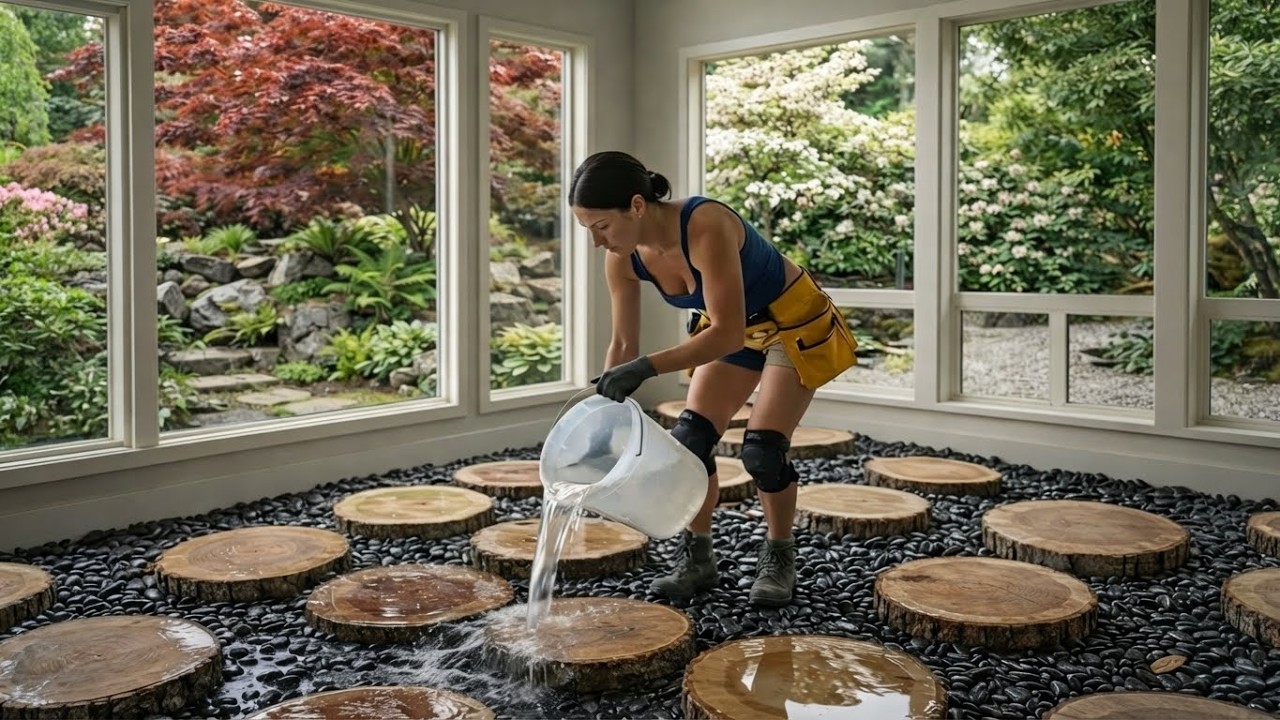 Top 10 Luxurious Epoxy Floors Featuring Natural Wood and Flowers