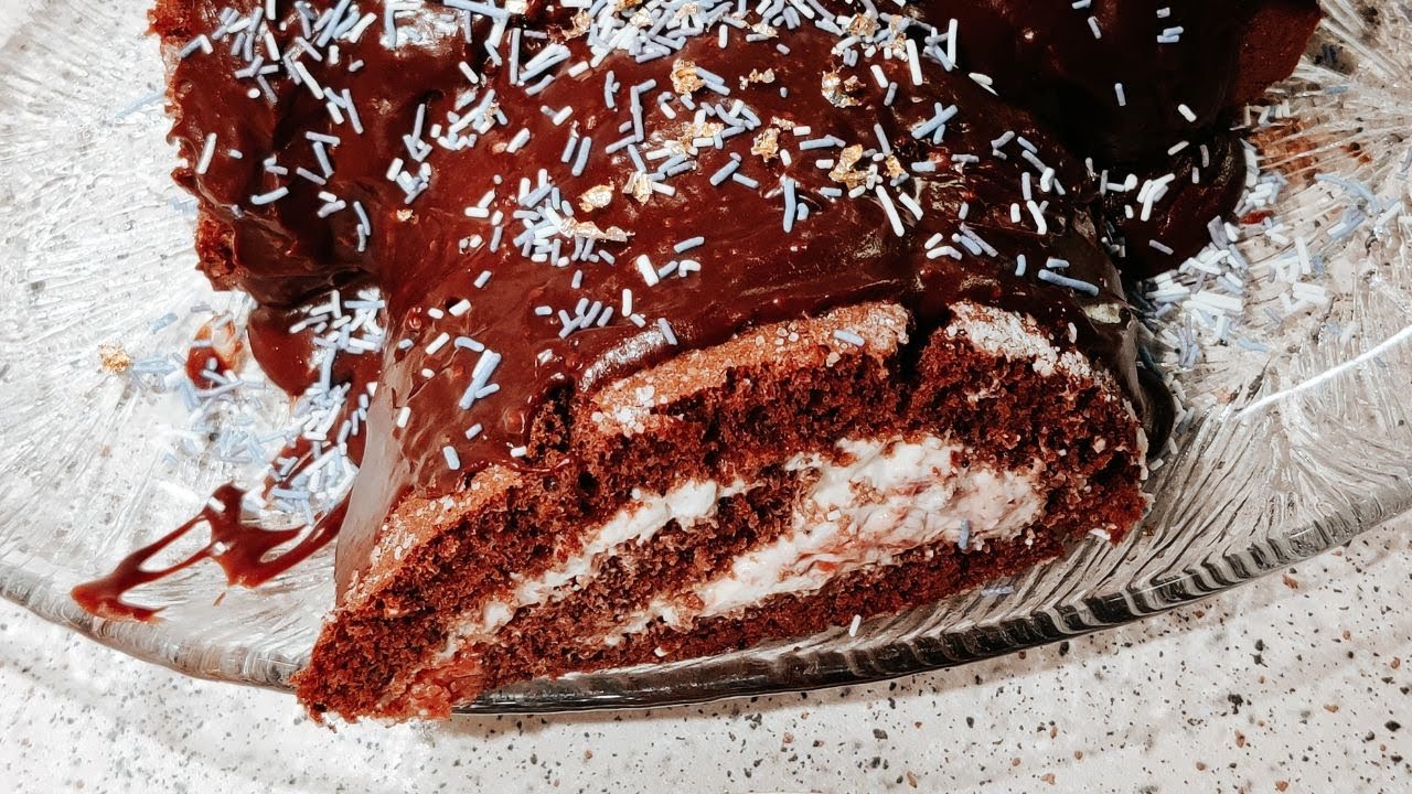 Rullekake med sjokolade - En himmelsk god kake med sjokoladeglasur