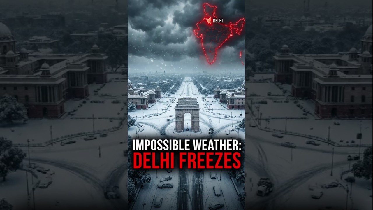Snow in Delhi? It&rsquo;s Almost Impossible! Here&rsquo;s Why | #shorts #winter #delhi