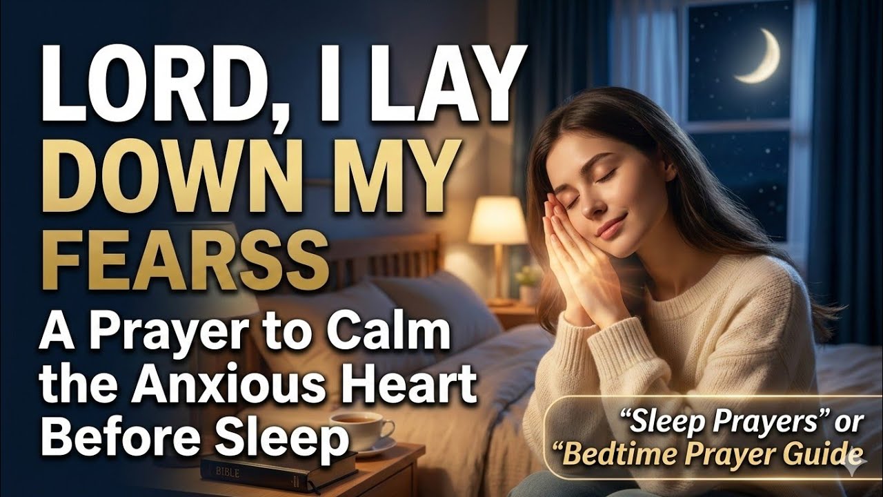 Lord, I Lay Down My Fears | A Prayer to Calmthe Anxious Heart Before Sleep I Sleep Prayers