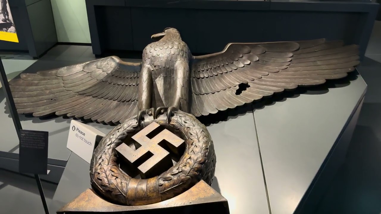 Nazi Eagle off the Chancellery in Berlin : 4K Widescreen.