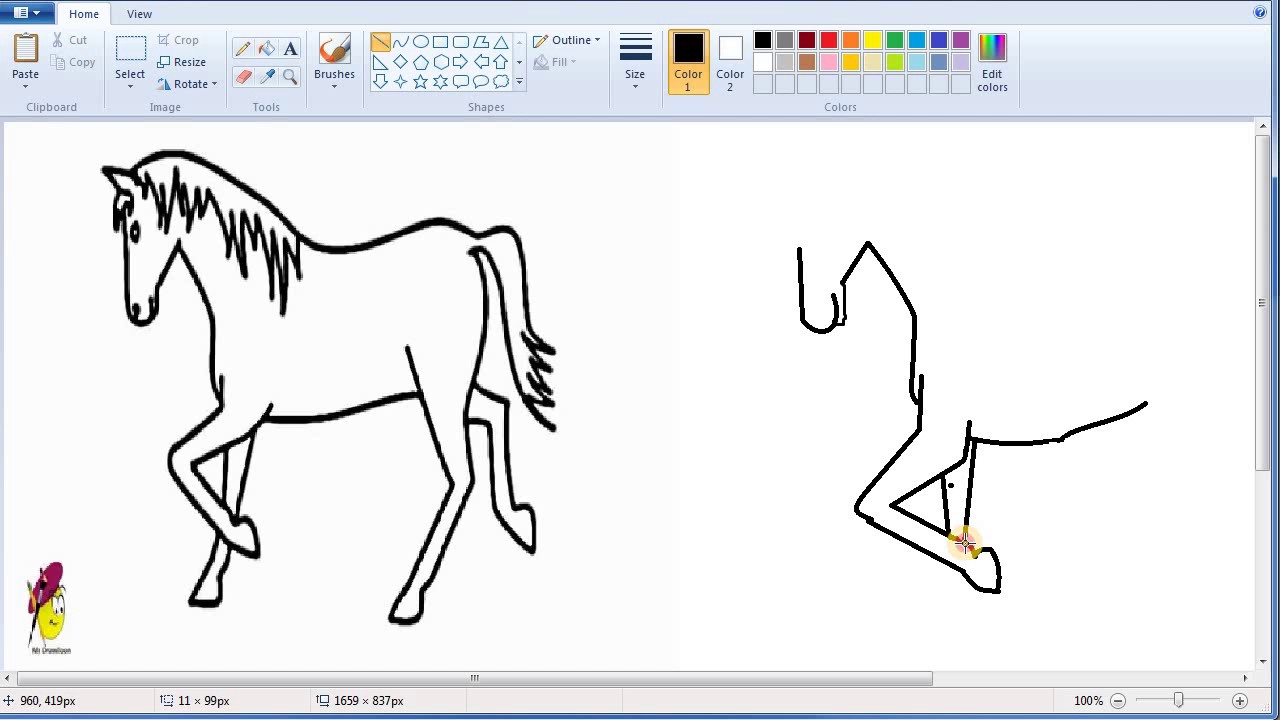 Kako crtati u Paint-u