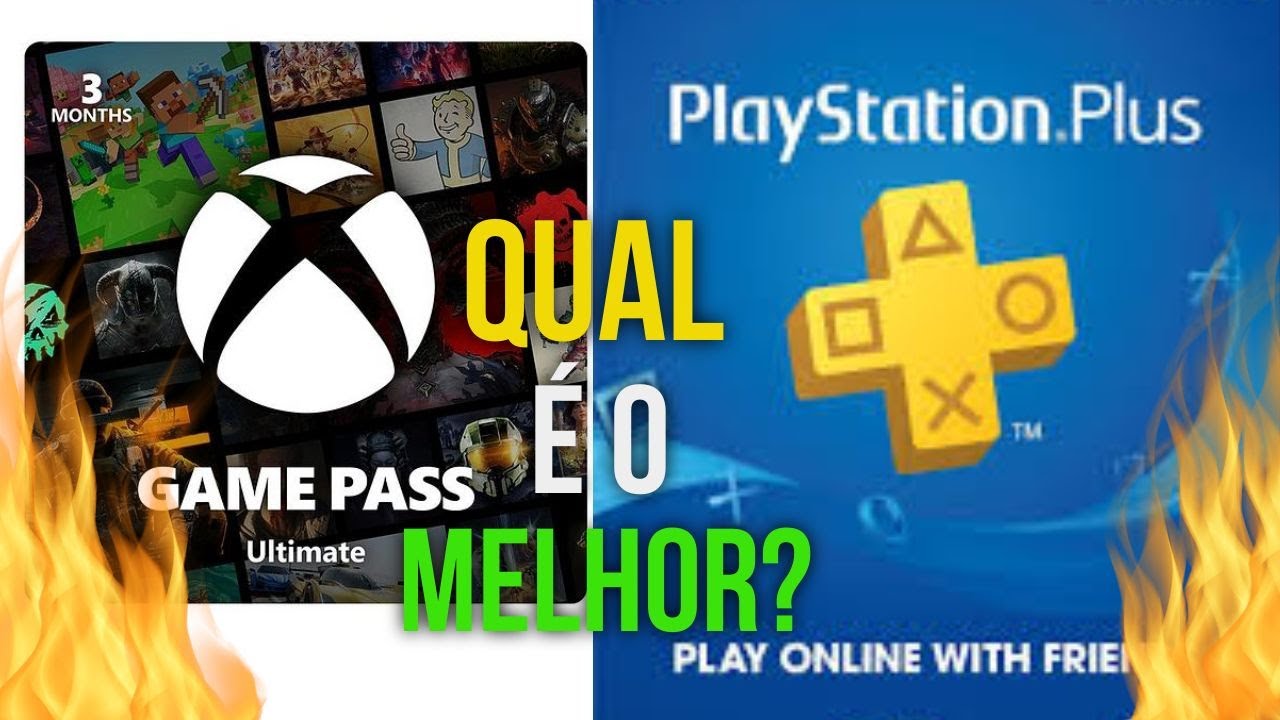 Xbox Game Pass ou Playstation Plus! Qual Melhor a Escolher! A Guerra dos Serviços!