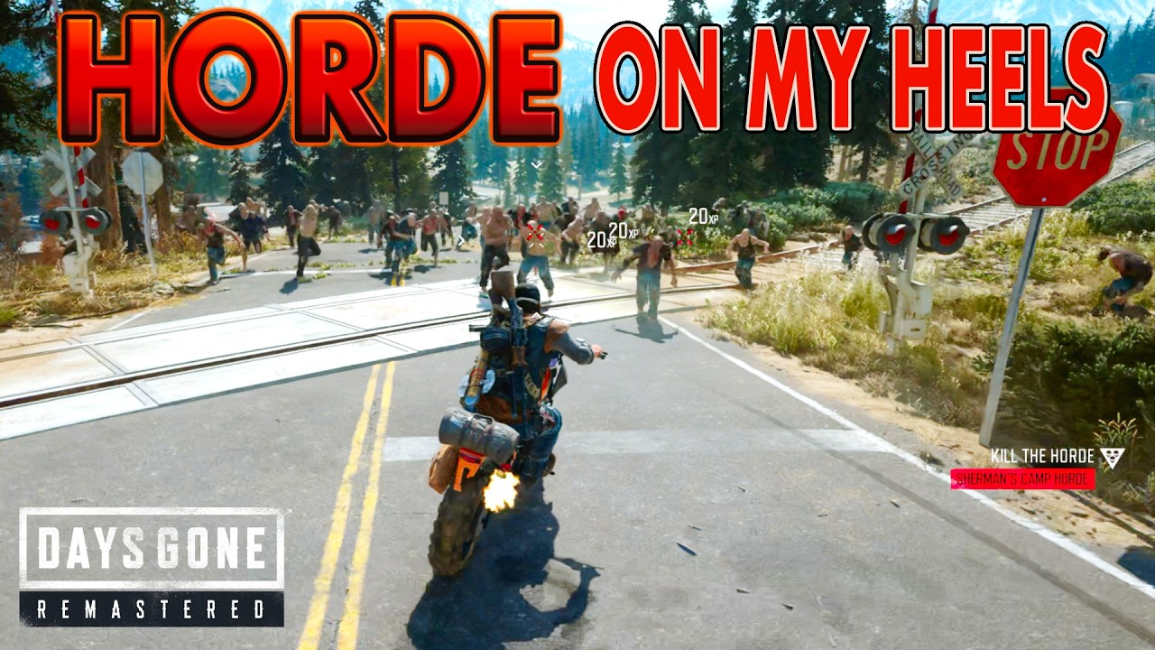 SHERMAN'S CAMP HORDE CHASE 🏍️🔥 | Days Gone Remastered