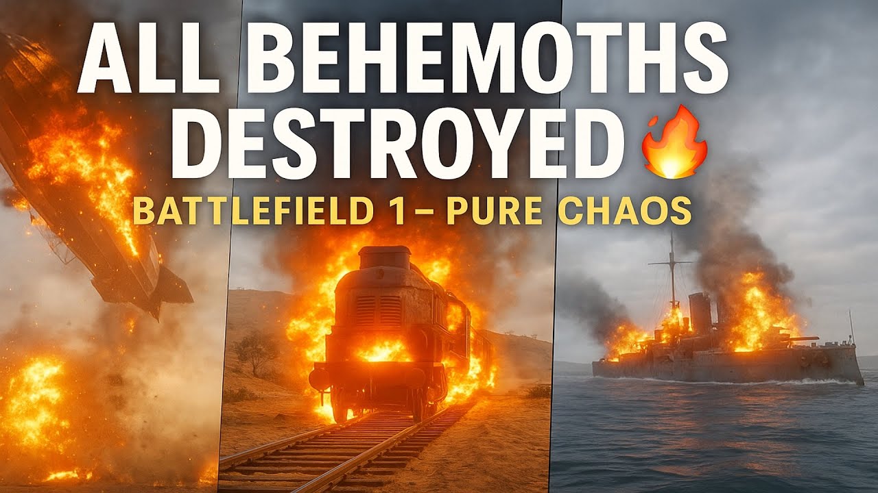Battlefield 1 – All Behemoth Destruction Moments | Full HD No Commentary