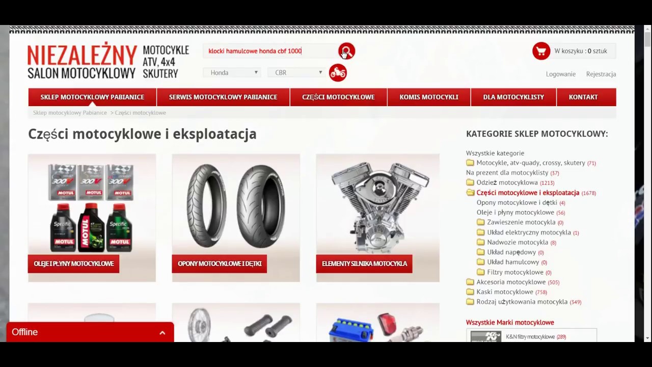 Części motocyklowe - SklepMotocyklowyPabianice.pl