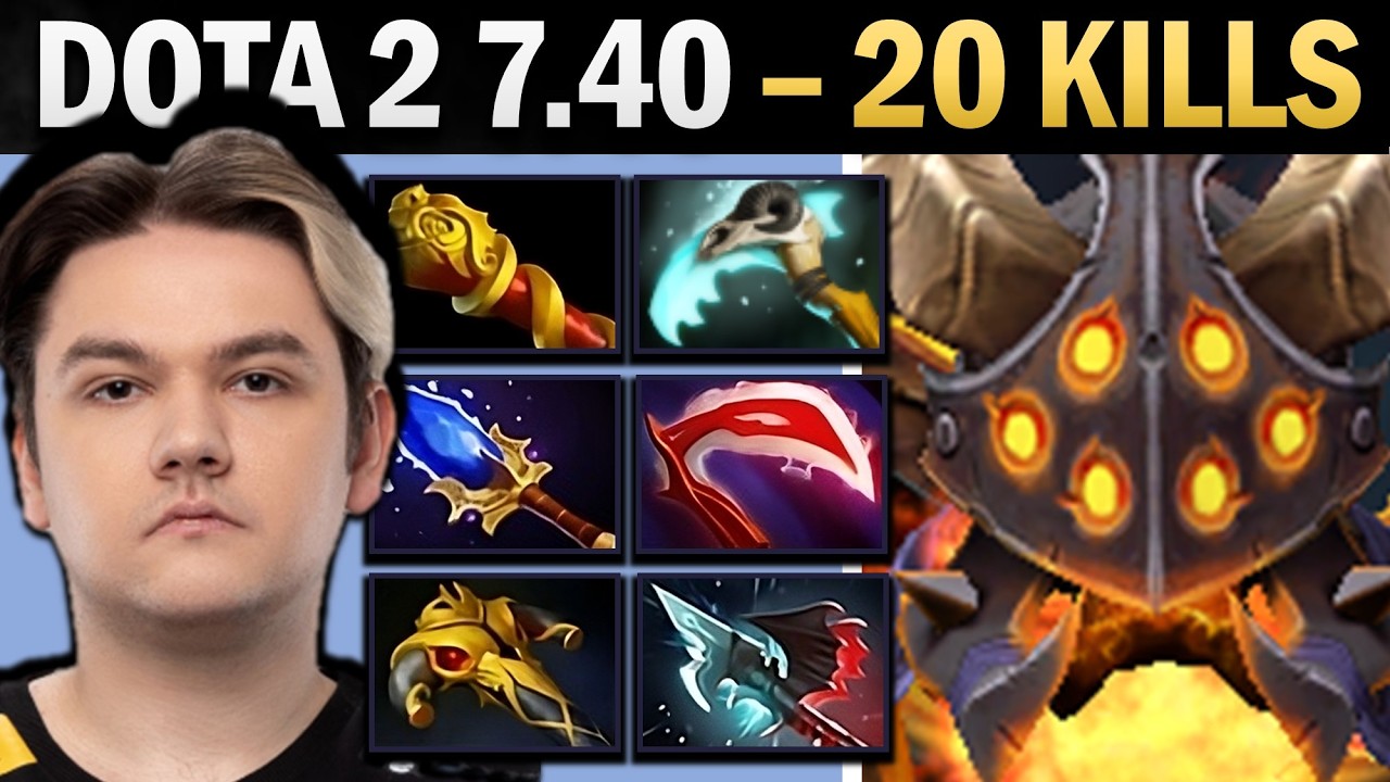 Clinkz Pro Carry с Desolator и MKB - геймплей Dota