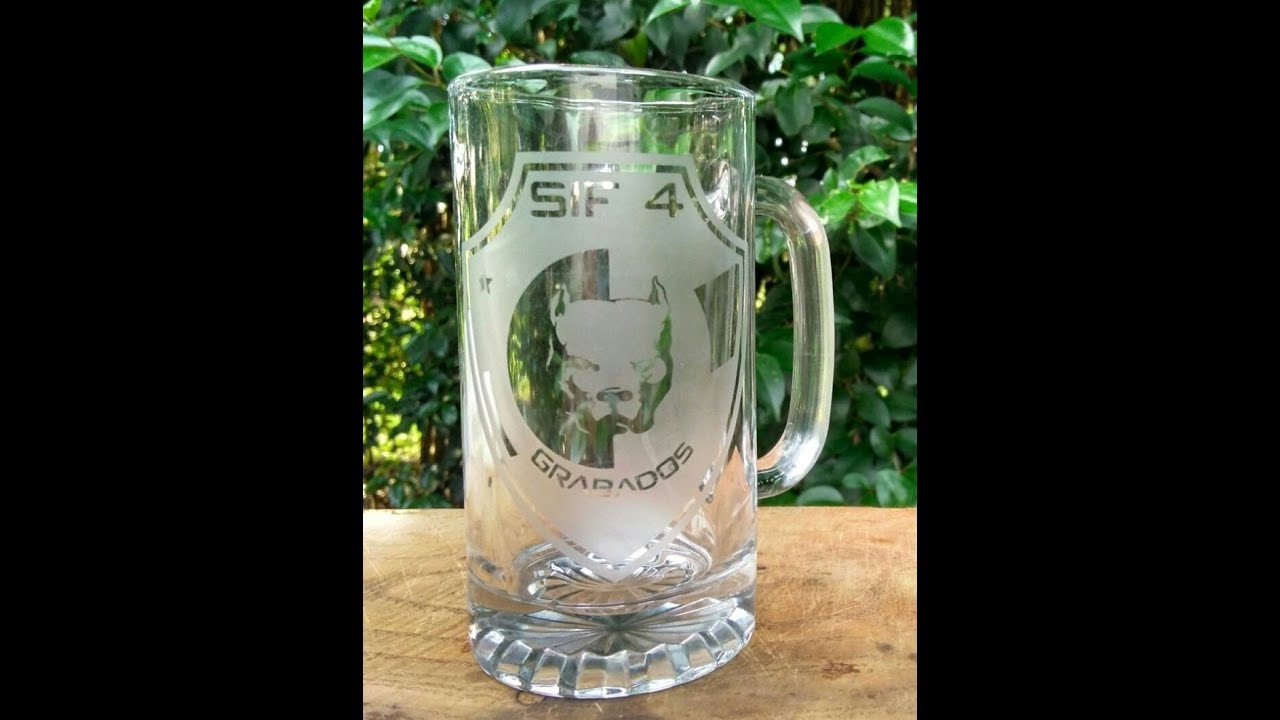 C&oacute;mo Grabar o Esmerilar un Vaso con SiF4 VIDRIO