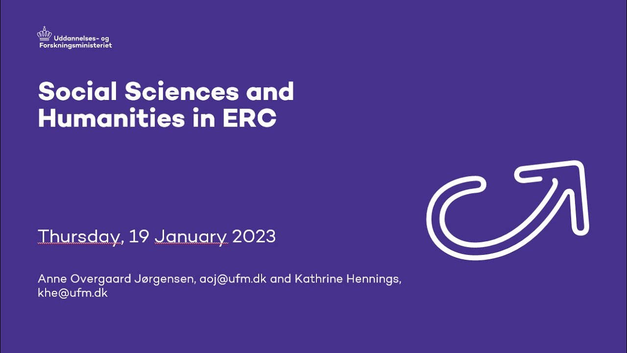 Webinar: Social Sciences and Humanities in ERC