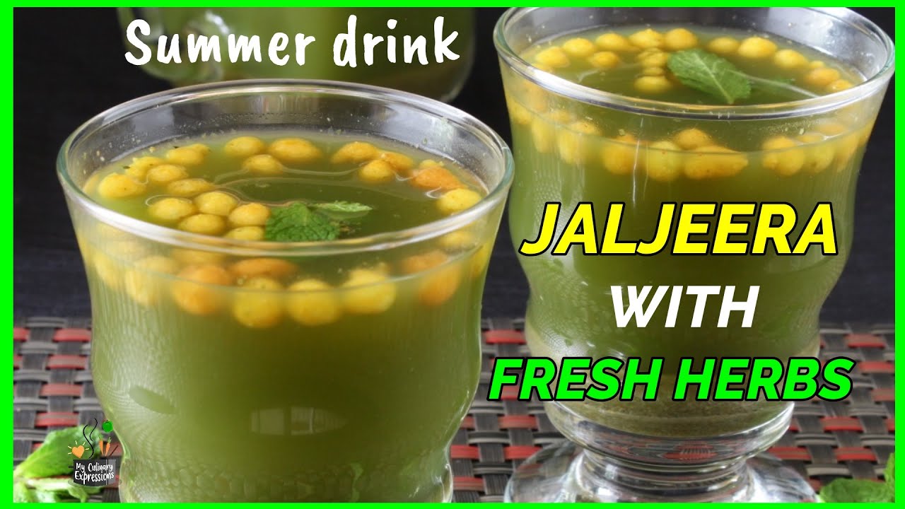 Jaljeera  with Fresh Herbs | Imli Jaljeera  Drink | How to make Jaljira Drink at Home.