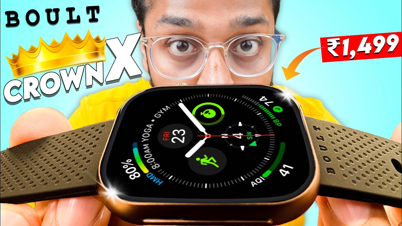 Best Smartwatch Under ₹1500😲 BT Calling, Metal Build, HD Display⚡️ Boult Crown X Unboxing