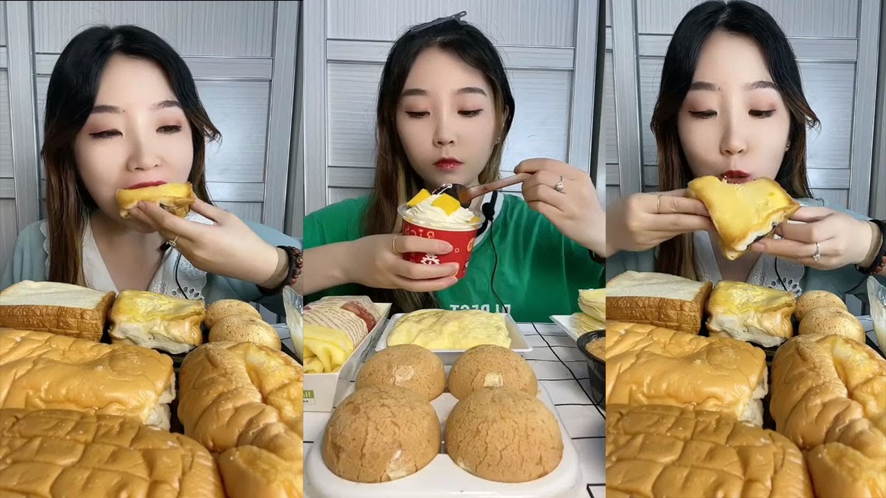 ASMR CREPE CAKE || Chinese Dessert Mukbang || REAL SOUND