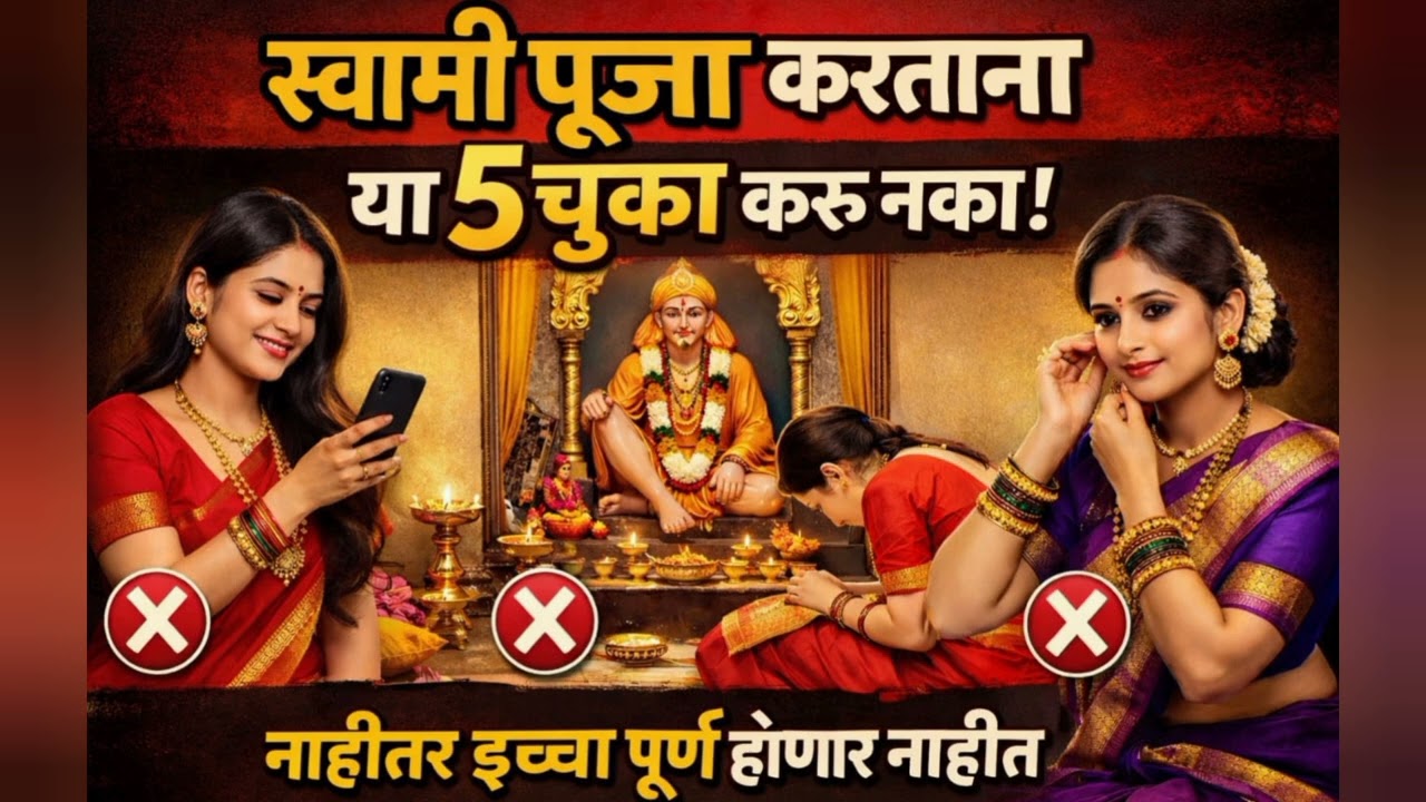 स्त्रियांनी स्वामी पूजा करताना या 5 चुका करू नका | नाहीतर इच्छा पूर्ण होणार नाहीत.#swamisamarth 🙏🏻📿