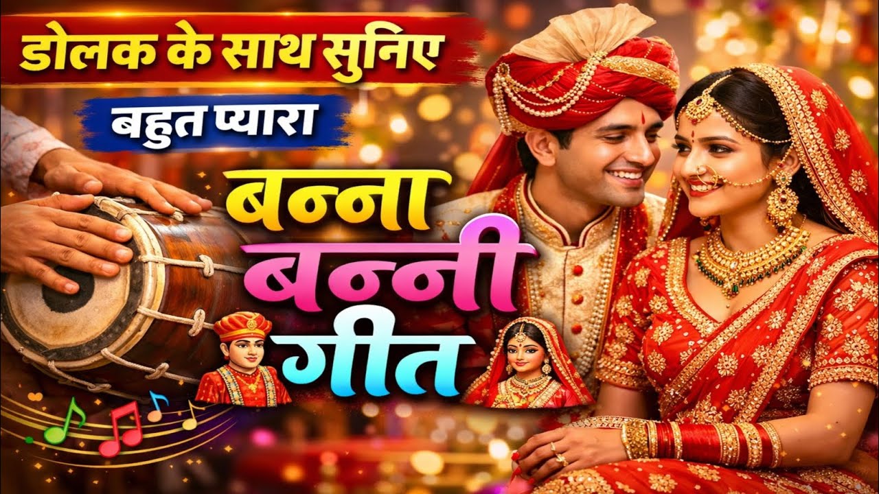 बहुत प्यारा बन्ना बन्नी गीत || बन्ना बन्नी को दिल से लगाना || #bannabannigeet #bannageet #bannigeet 