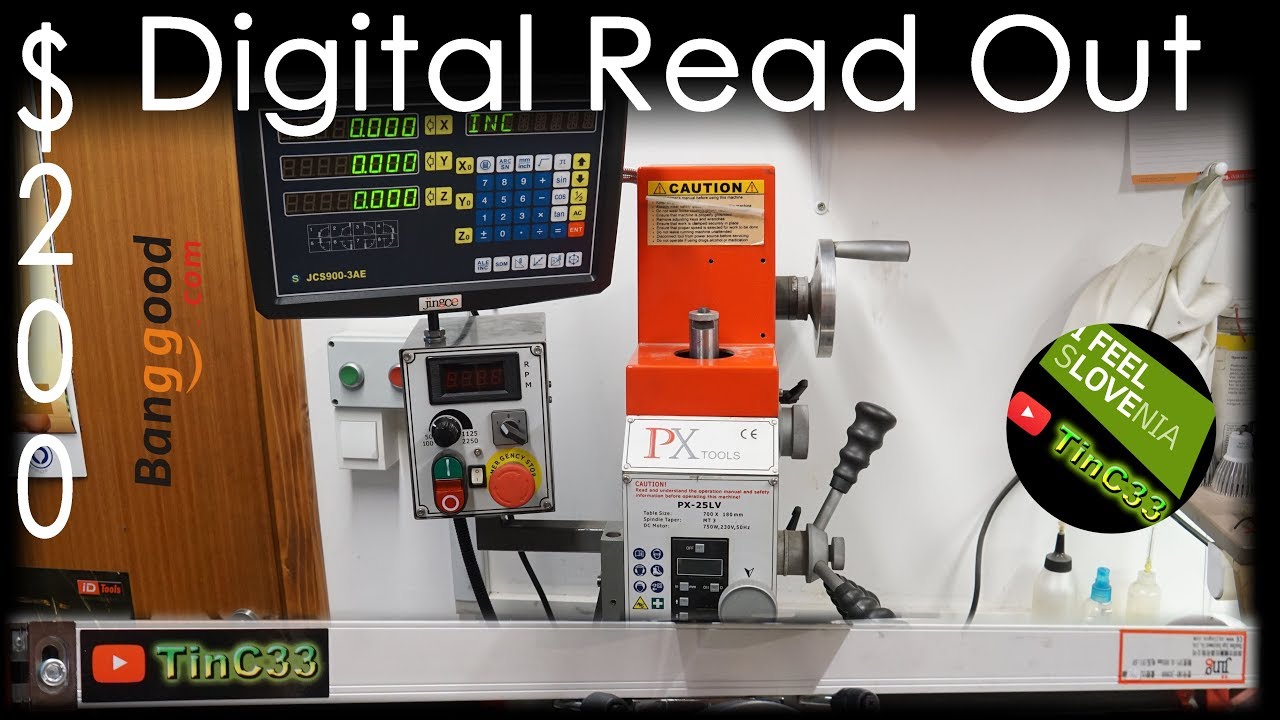$200 Mill DRO 3 axis Digital Readout from banggood [Unboxing Instalation Review]