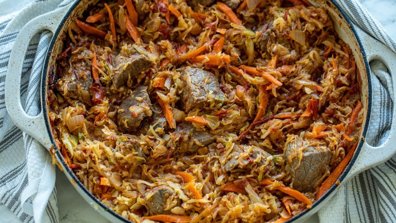 КАМЕРУНСКОЕ ТУШЕНОЕ БЛЮДО ИЗ КАПУСТЫ И ГОВЯДИНЫ || Как приготовить вкусную капусту! || Простой ре...