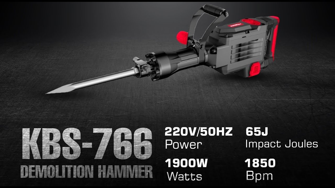 KBS-766 | 16kg Powerful Demolition Hammer | 6 months warranty | Black series | Kingpowertools