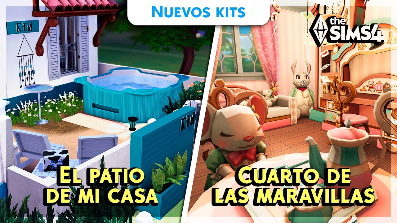 ¿El PEOR kit de los Sims? 😱 REVIEW de los KITS: Cuarto de las maravillas 🍵 y Patio de mi casa 🥲