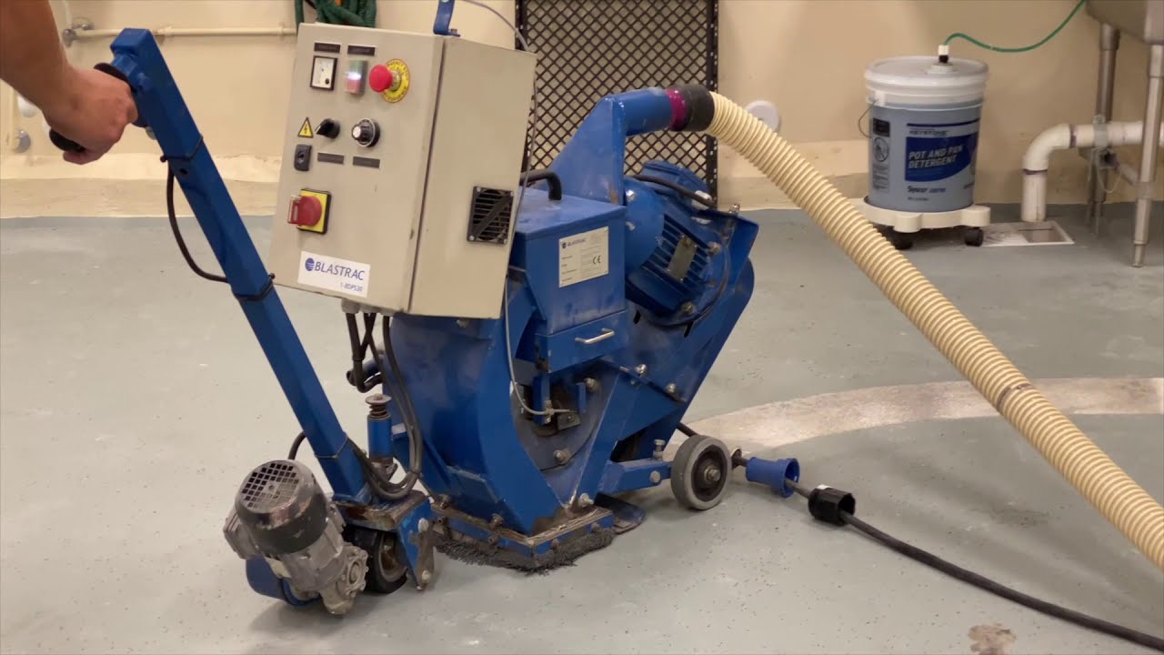 Shot Blasting epoxy floor