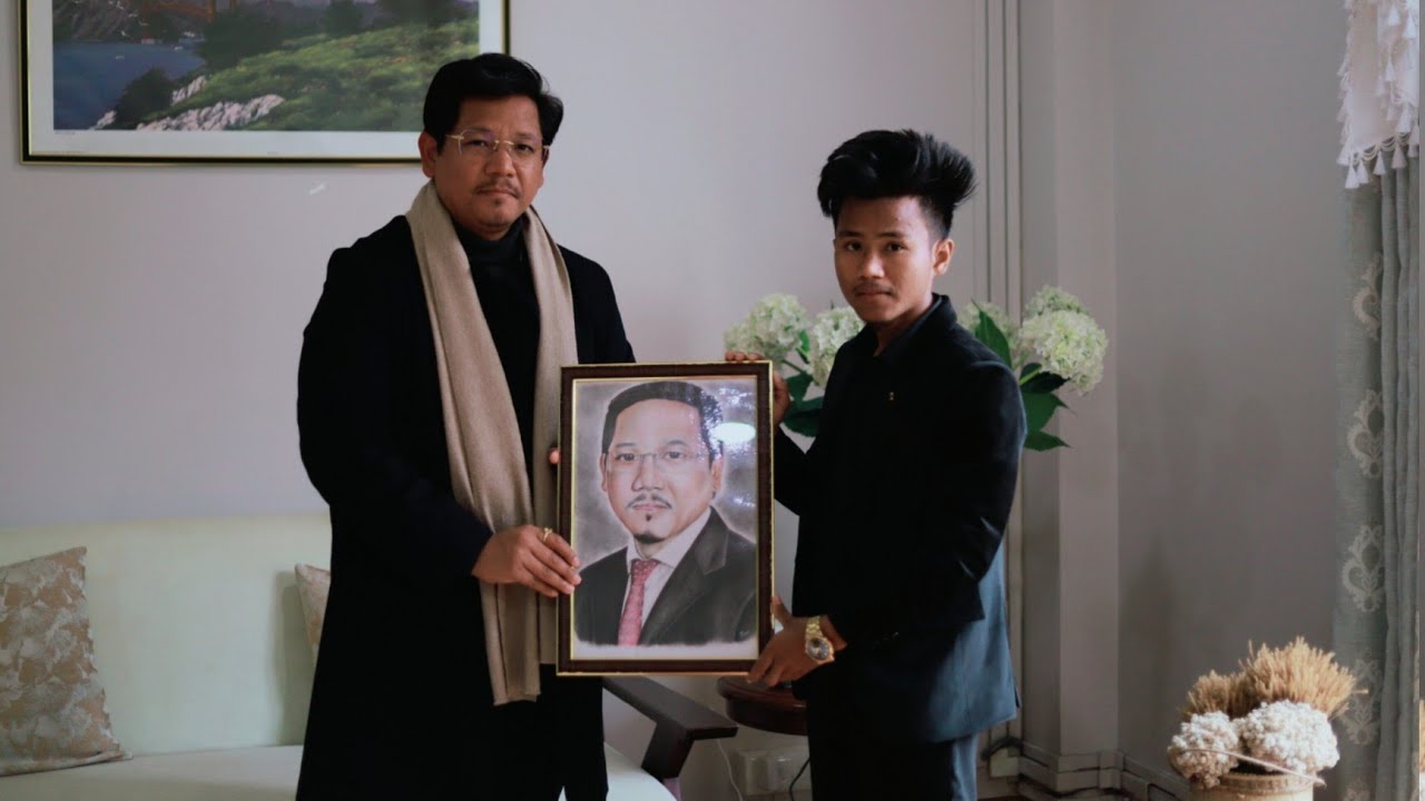 Drawing Hon'ble Chief Minister Shri. Conrad K. Sangma| Timelapse drawing| realistic portrait drawing