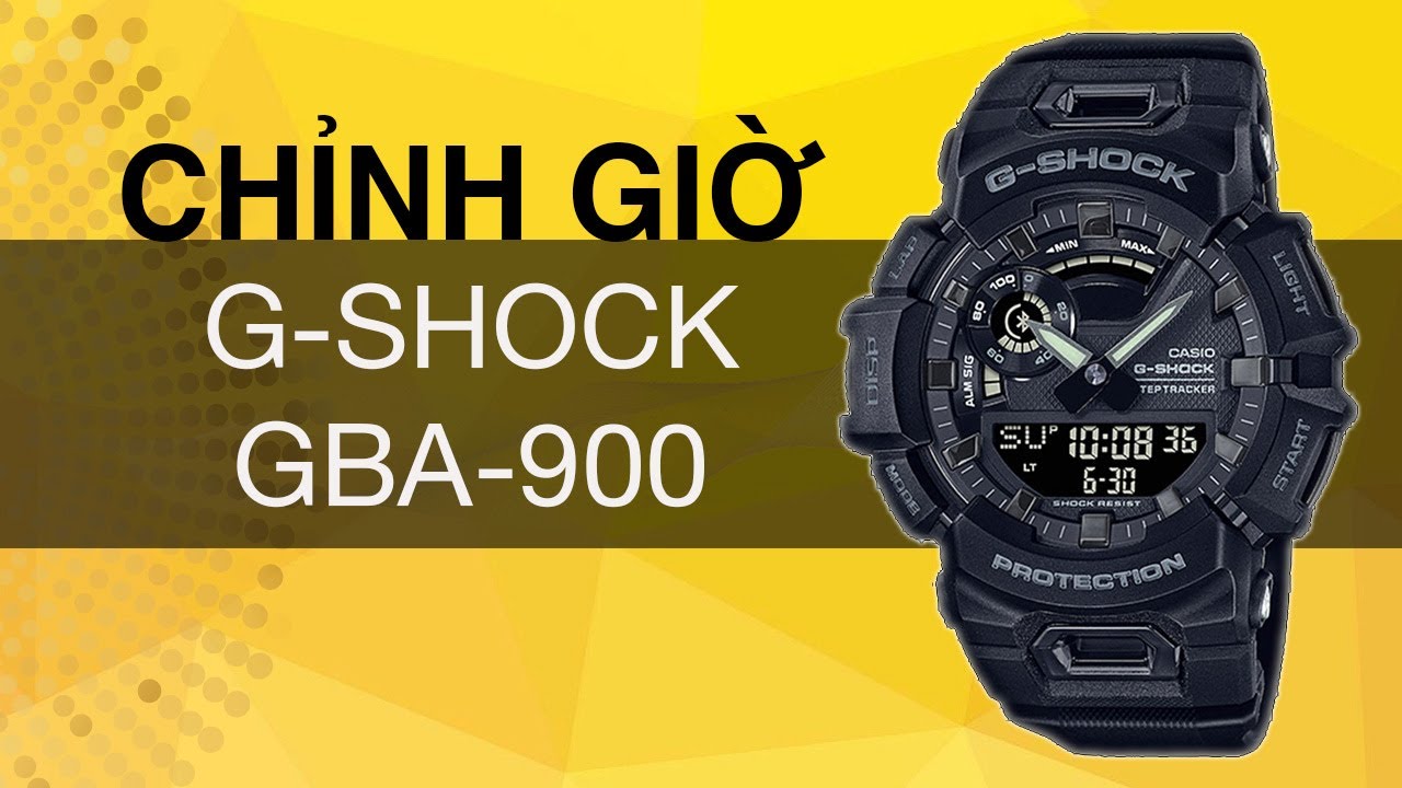 Hướng dẫn sử dụng Đồng hồ G-SHOCK GBA-900 - Chỉnh thủ công