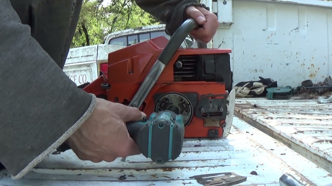 Husqvarna 272XP finishing up servicing part 2 of 3 part video
