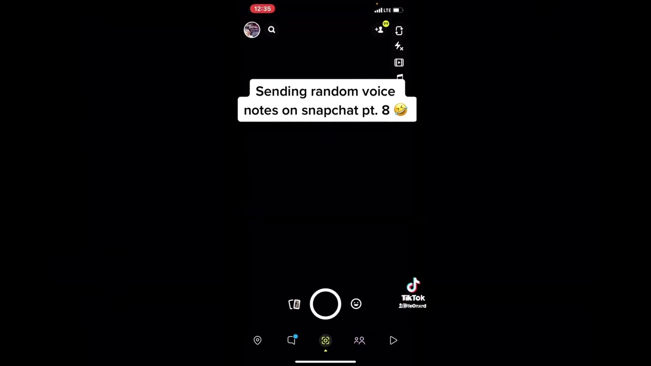 Sending Random Voice Notes On Snapchat 😭