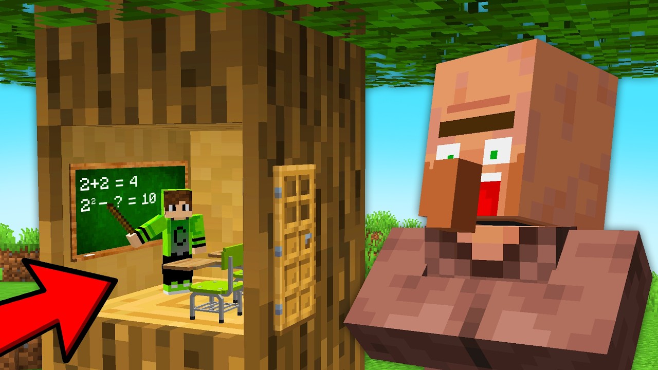 Criei UMA MINI ESCOLA no MINECRAFT!