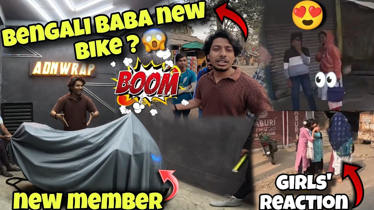 Bengali baba new bike 🔥| wow reaction 😍👀| @X_Rider_Sajid #viral #motovlog #bengali #bike #trending 