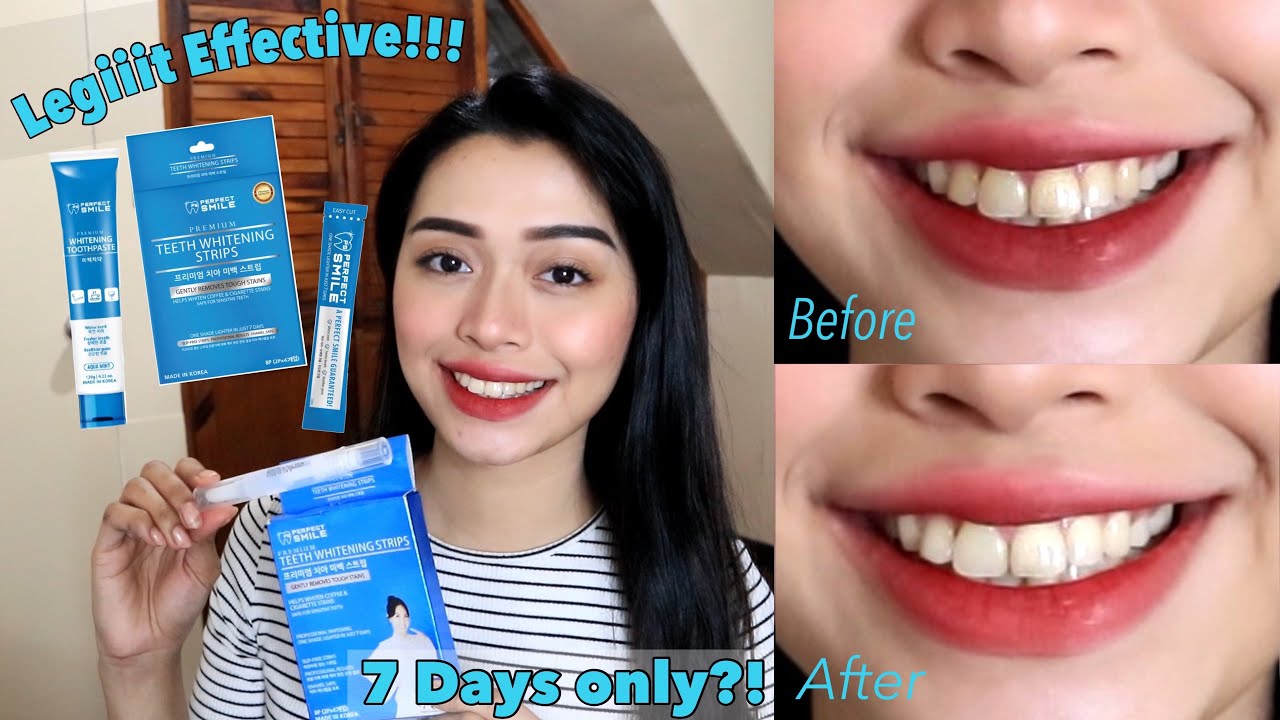 7 DAY TEETH WHITENING Ft. Perfect Smile! (Honest Review) | Maria Selina
