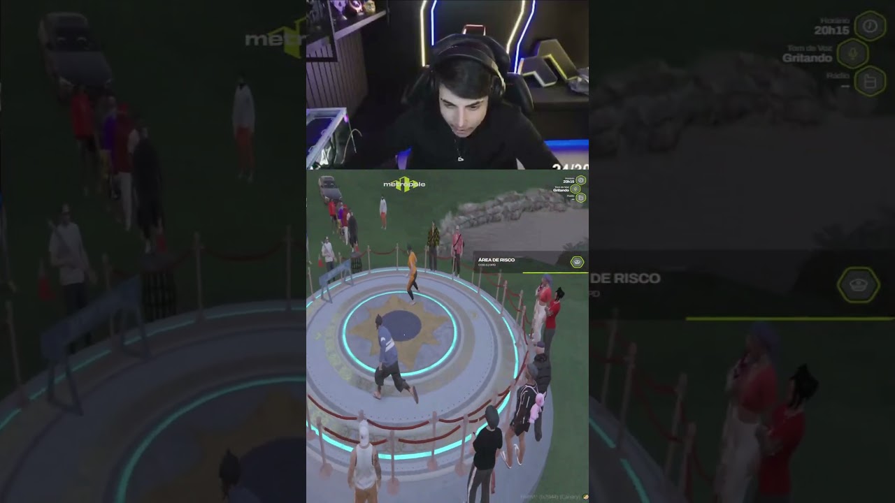 Rea&ccedil;&atilde;o do Facada ao perder pra uma mulher no metro #facada #facadarp #gtarp #fivemhighlights